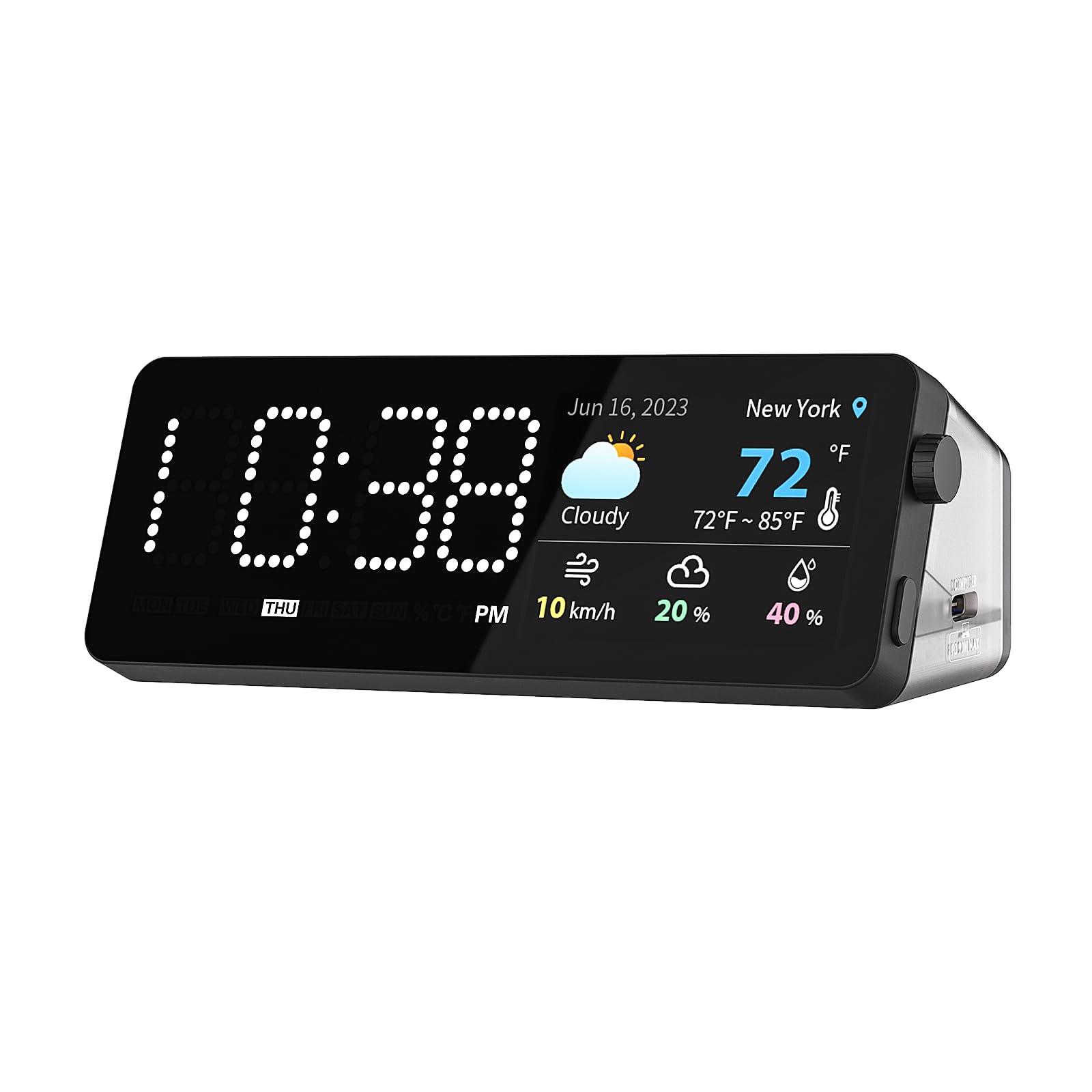 USB C Laptop Docking Station (7-in-1) With Screen, Multiple Built-in Apps, HDMI 4K@60Hz, 90W Max Power Delivery, 1 Gbps Ethernet