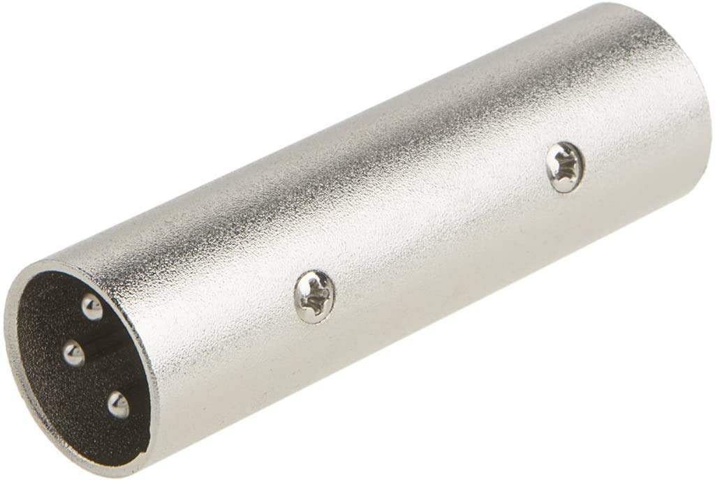 Cablecreation Xlr Male To Male Adapter, 3 Pin Xlr Male Connector Coupler, Microphone Line Adapter Compatible With Microphone, Mi