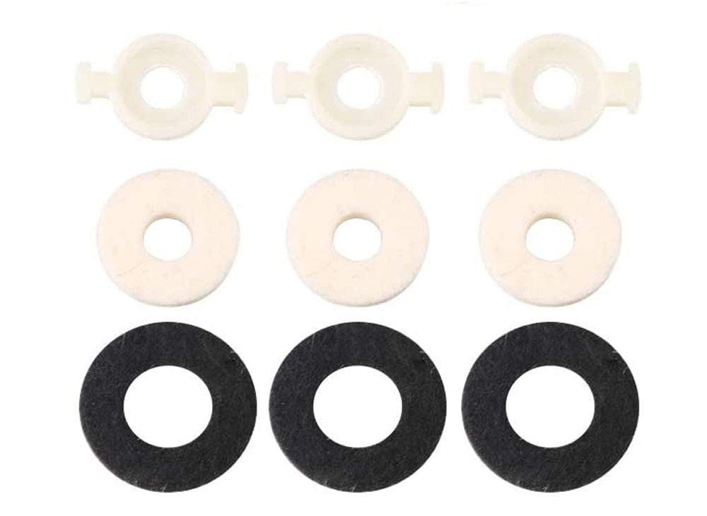 Jiayouy 14Pcs Trumpet Valve Spring Felt Washers Cork Pad Set Trumpet Valve Replacement Parts