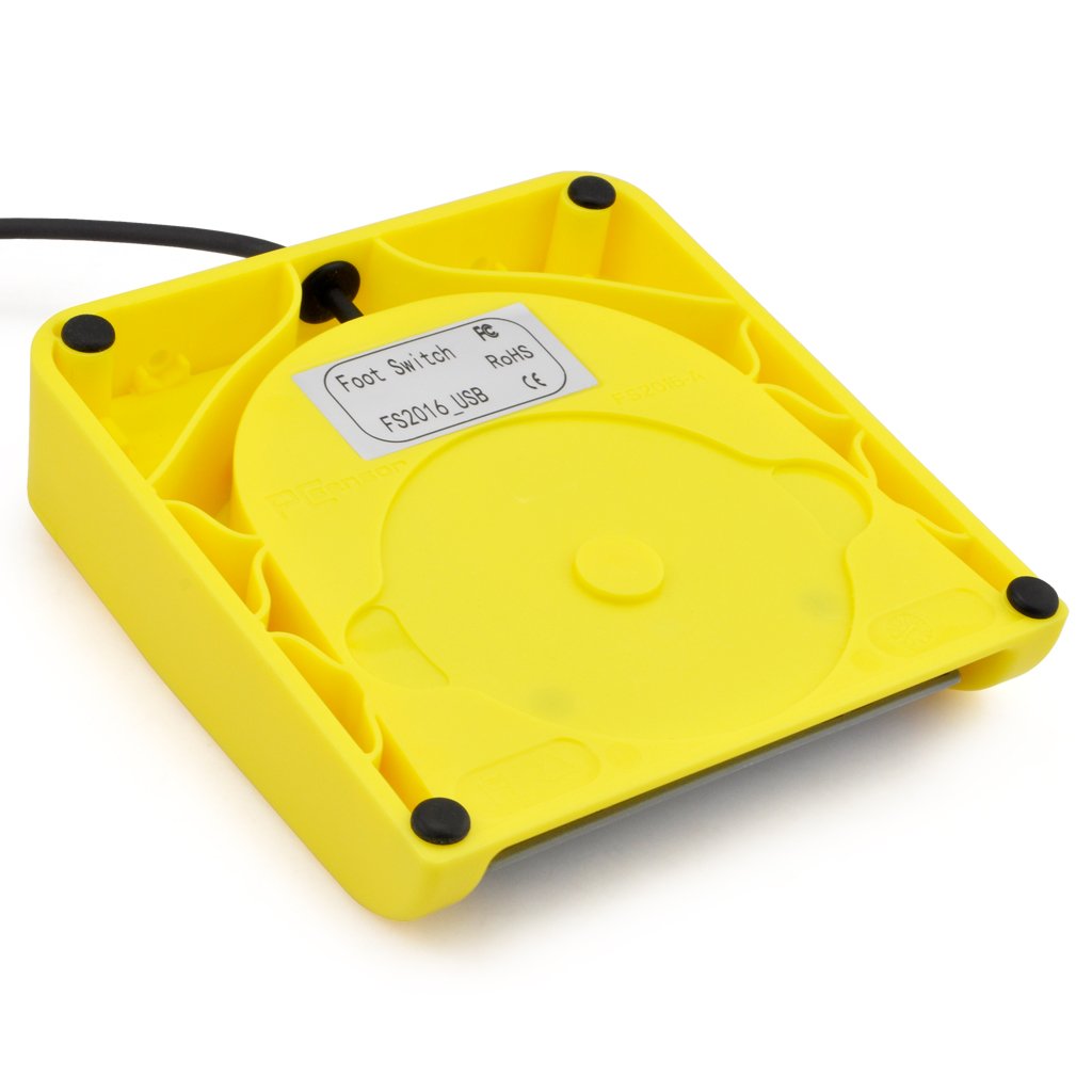 Ikkegol Usb Single Foot Switch Control One Key Customized Computer Keyboard Action Pedal Hid Yellow