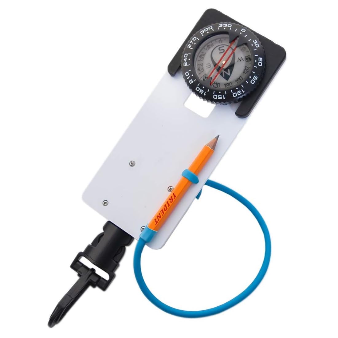 Trident Diving Slate With Retractor And Compass