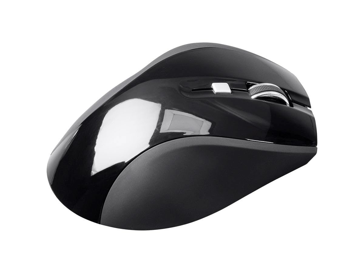 Monoprice Select Wireless Ergonomic Mouse   Two Additional Buttons, 2.4 Ghz Wireless Signal, Ideal For Work, Home, Office, Compu