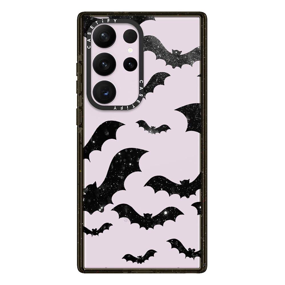 Casetify Impact Galaxy S23 Ultra Case [4X Military Grade Drop Tested / 8.2Ft Drop Protection]   Bats   Clear Case Halloween   Cl