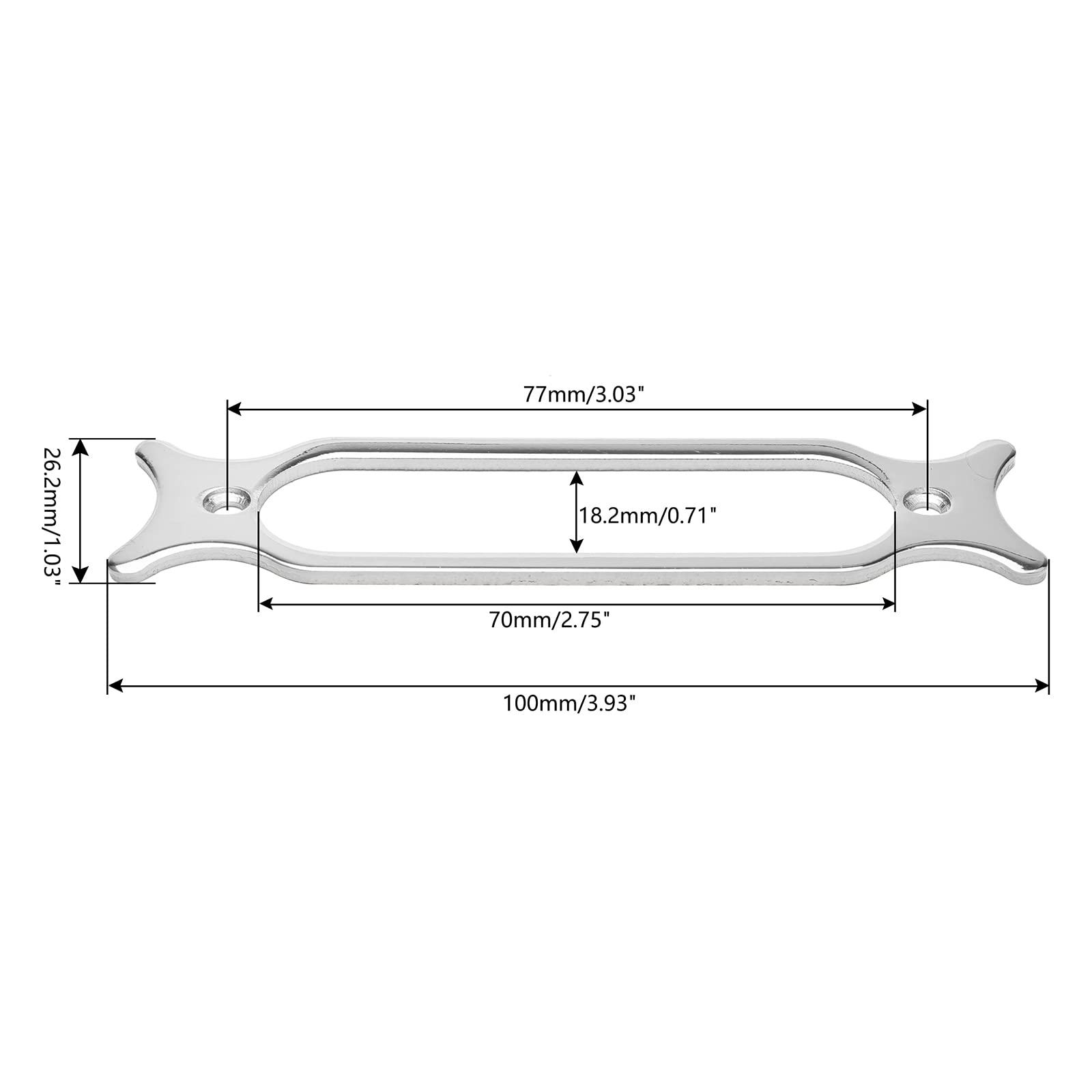 Unxuey Metal Single Coil Pickup Mounting Ring Set Pickups Cover Frame Replacement Part For Electric Guitar (3 Pack, Silver)