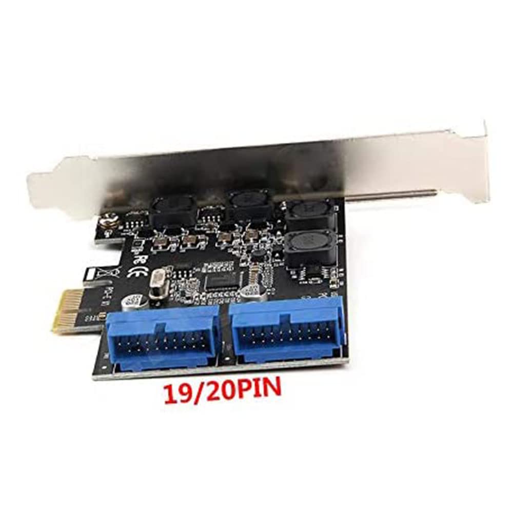 Pci E X1 To 2 Ports 19 Pin Usb 3.0 Header Pci Express To Dual 20 Pin Usb 3.0 Card