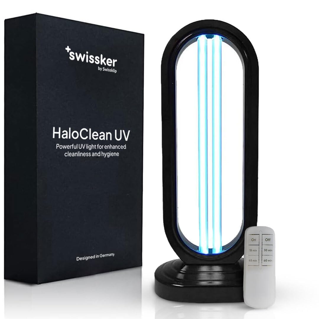 Swissklip Haloclean Uv Original, Home Disinfection Device, Dust Mites Remover, Uv Light Sanitizer, Ultraviolet Sanitizer For Hom