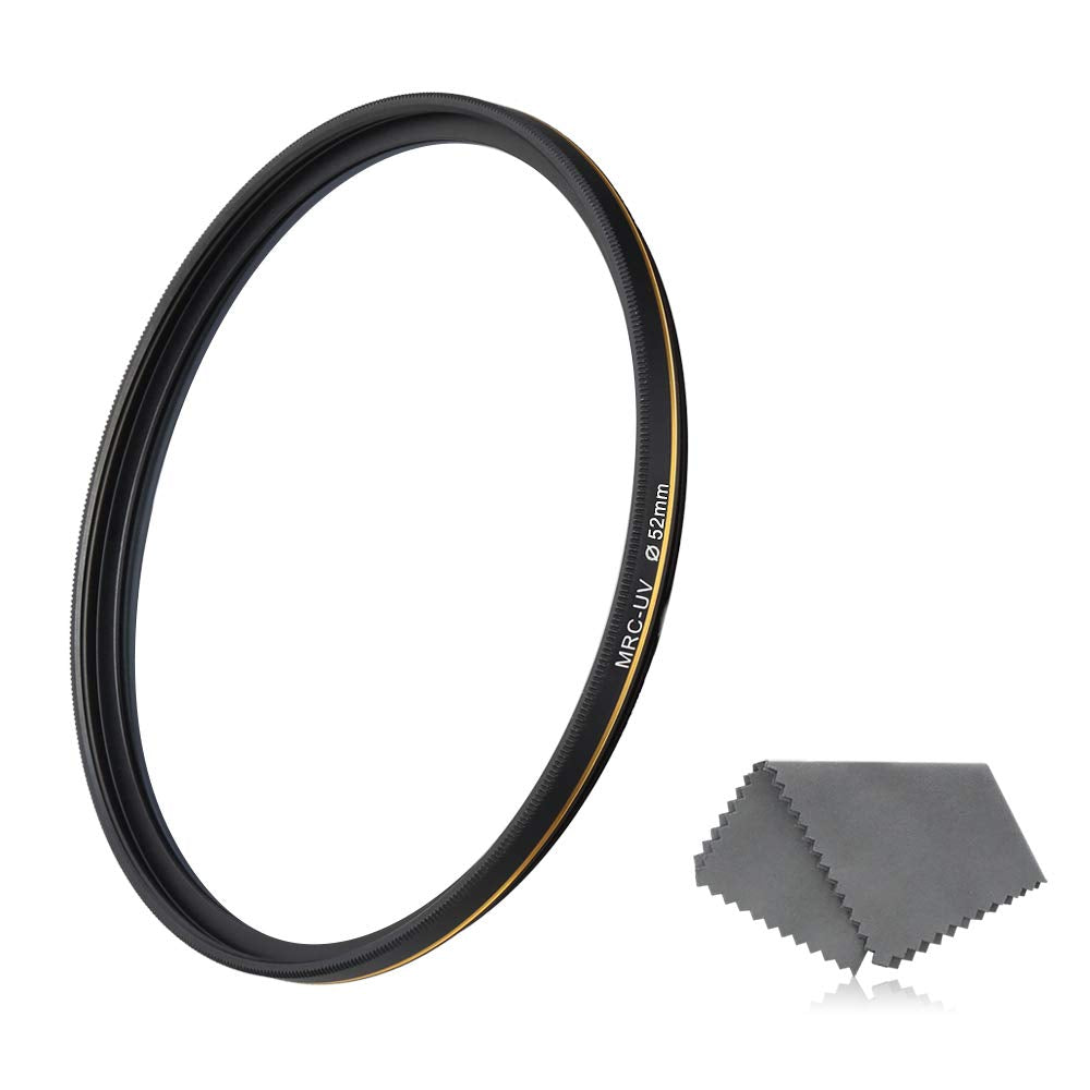 Lenskins 52Mm Uv Protective Filter, 16 Layer Multi Resistant Nano Coated, Ultra Slim, German Optics, Weather Sealed, Hd Clear Gl