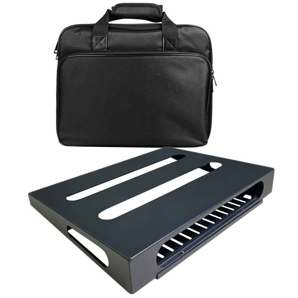 Soyan 14'' X 10.6'' Guitar Pedal Board With Power Supply Cradle, Carry Bag Included (Spb 14S)