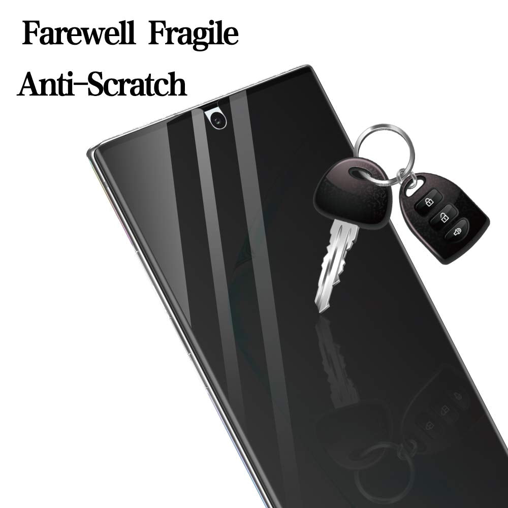 [2 Pack] Lywhl For Samsung Note 10 Privacy Screen Protector, Anti Spy Flexible Film Full Adhesive Screen Protector For Galaxy No