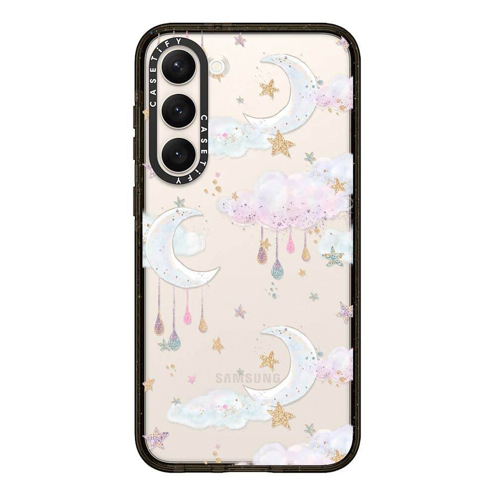 Casetify Impact Samsung Galaxy S23+ Case [4X Military Grade Drop Tested / 8.2Ft Drop Protection]   Candy Cotton Clouds   Clear B
