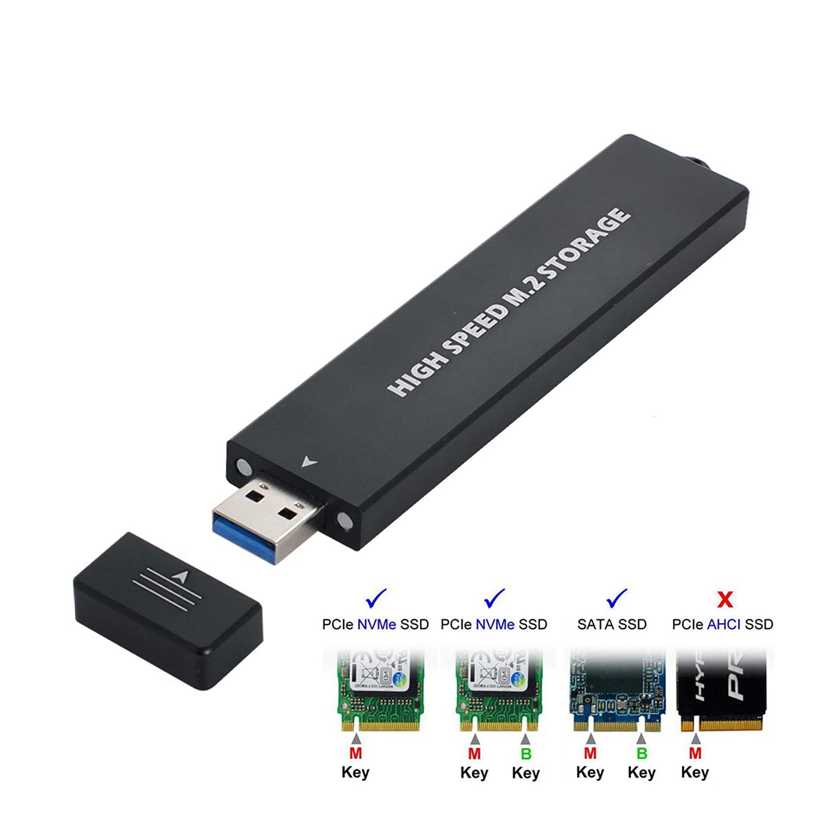 Nfhk Usb 3.0 To Nvme M Key M.2 Ngff Sata Ssd External Pcba Case Conveter Adapter Rtl9210B Chipset
