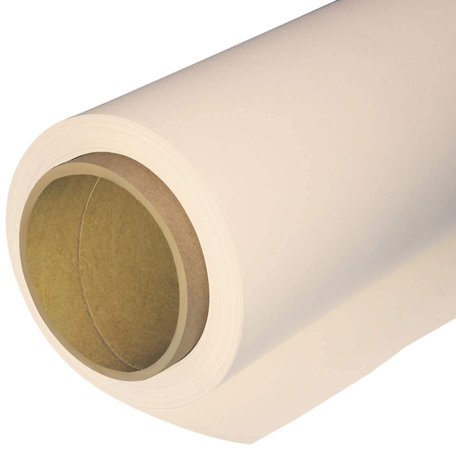 Huamei Seamless Photography Background Paper, Beige Photo Backdrop Paper Roll For Photoshoot, Video And Streaming 53 Inches Wide