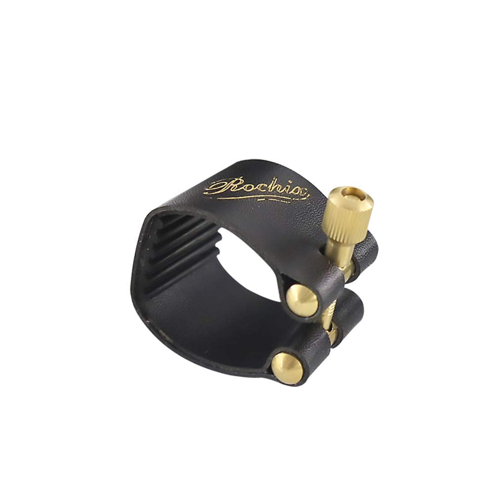 Rochix Leather Ligature And Plastic Cap For Alto Saxophone Sax