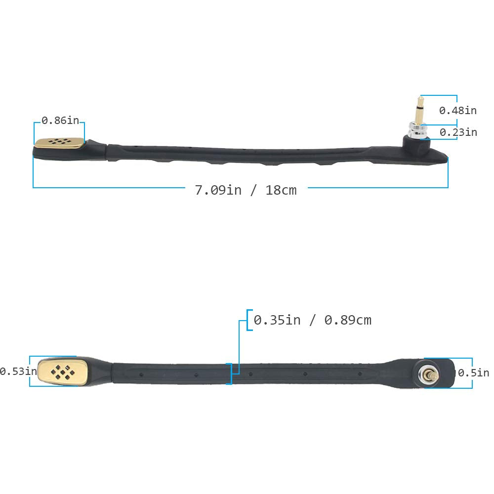 Mqdith Replacement Microphone Compatible With Astro A40 Tr Gaming Headset (Black)