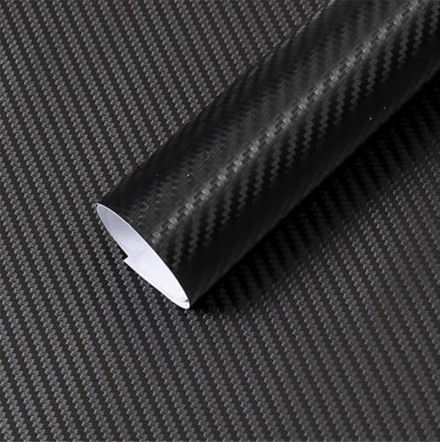 Erato Black 3D Carbon Fiber Vinyl Wrap Roll, Super Matte Car Wrap Film Featuring Bubble Free Air Release Technology, Car Moto Di