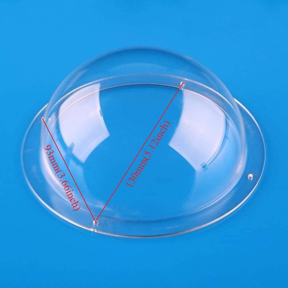 F-Ber Diameter 4.72Inch W/ 4 Holes Acrylic Indoor/Outdoor Cctv Replacement Clear Dome Camera Cover Security Dome Camera Housing