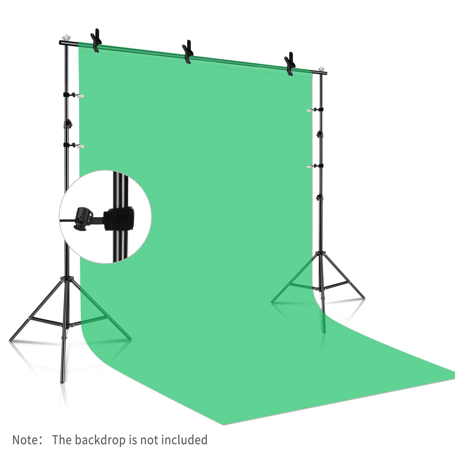 Showmaven Backdrop Stand, 6.4Ft X 10Ft Adjustable Photo Background Stand With Carry Bag For Photography Photo Video Studio, Baby