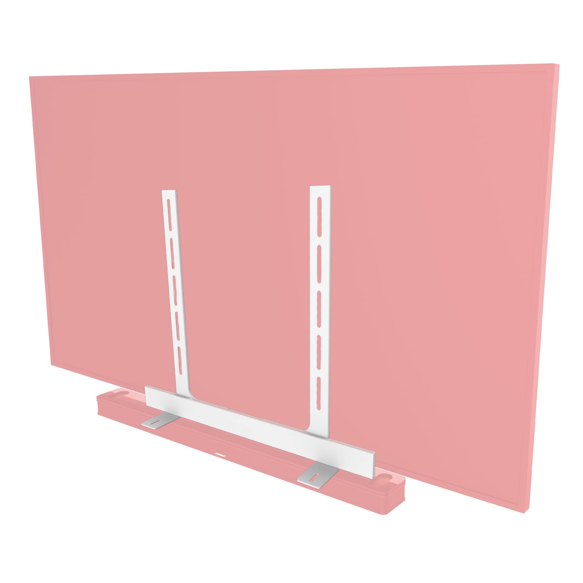 Universal Under Tv Mount, White, Compatible With Bose Smart Soundbar 300/500/550/600/700/900/Ultra, Tv Speaker, Soundtouch 300  