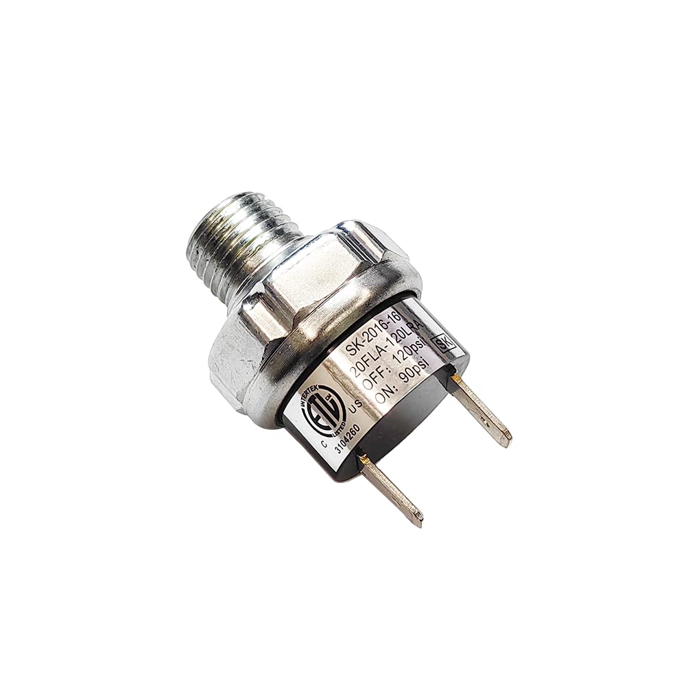 Air Pressure Switch 90 120 Psi Tank Mount Type Thread 1/4'' Npt 12V 24V Dc Air Compressor Pressure Switch For Air Train Horn 90 