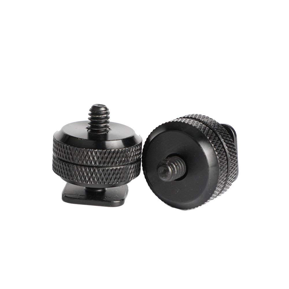 Slow Dolphin 1/4 Inch Hot Shoe Mount Adapter Tripod Screw For Dslr Camera Rig(4Packs)