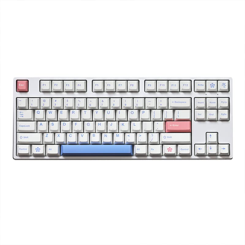 Pbt Keycaps Cherry Profile White Keycaps For Mechanical Keyboards Gateron Cherry Mx Swithes 60/65/75 Percent Gaming Keyboard 153