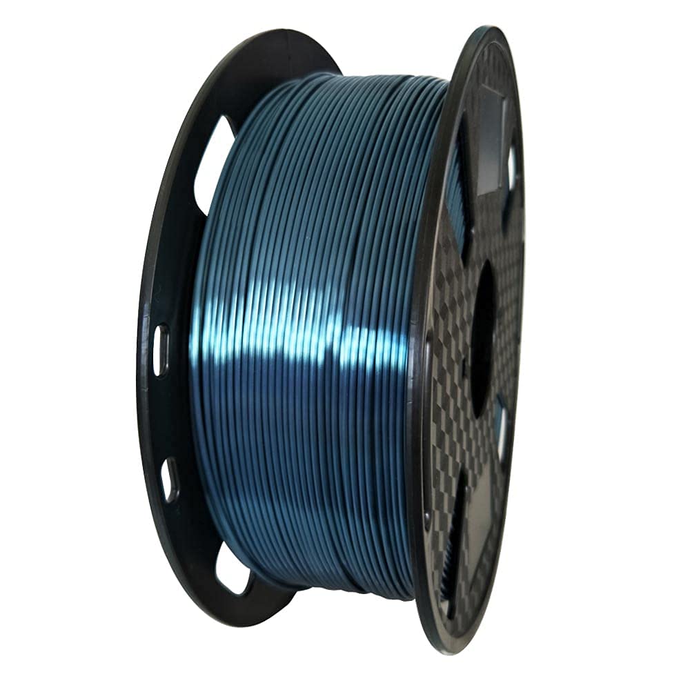 Silk Dark Cyan Pla 3D Printer Filament 1.75Mm 1Kg 2.2Lbs 3D Printing Material Shine Silky Shiny Metallic Metal Gold Silver Coppe