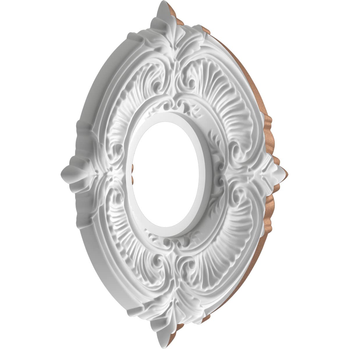 Ekena Millwork 10''Od X 3 1/2''Id X 3/4''P Attica Thermoformed Pvc Ceiling Medallion (Fits Canopies Up To 4 1/8''), Aged Copper