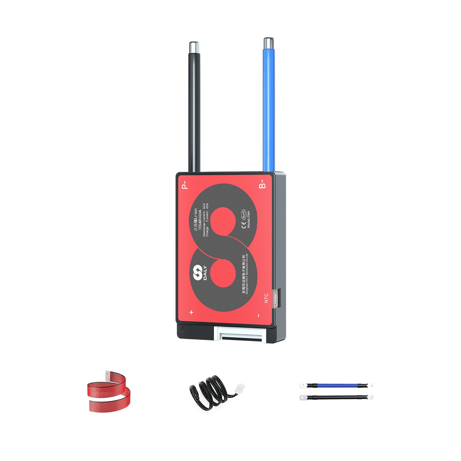 Daly 4S 16S Bms 15A To 200A Protection Board With Balance Wire And Temperature Sensor For Lithium Battery Pack(Li Ion 13S 48V,60