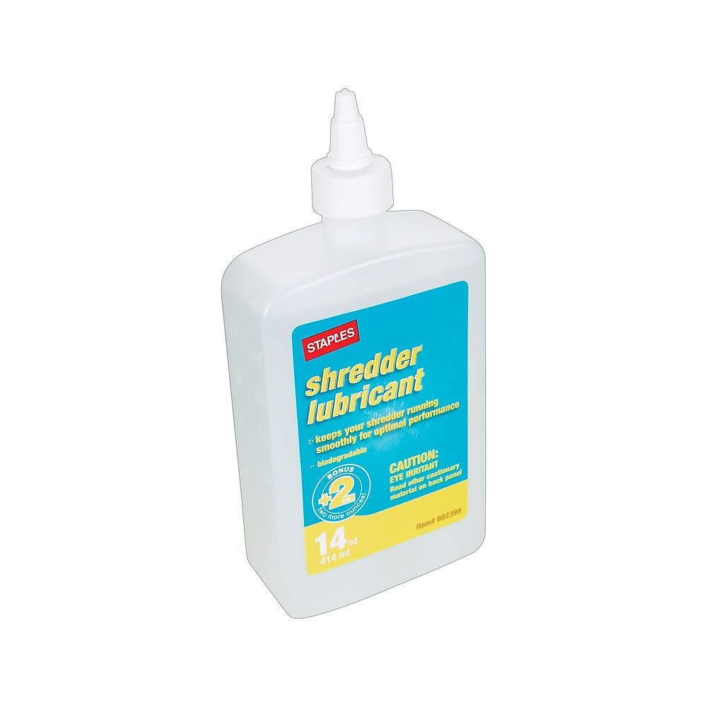 STAPLES 602399 Shredder Oil 14 Oz. Multicolor