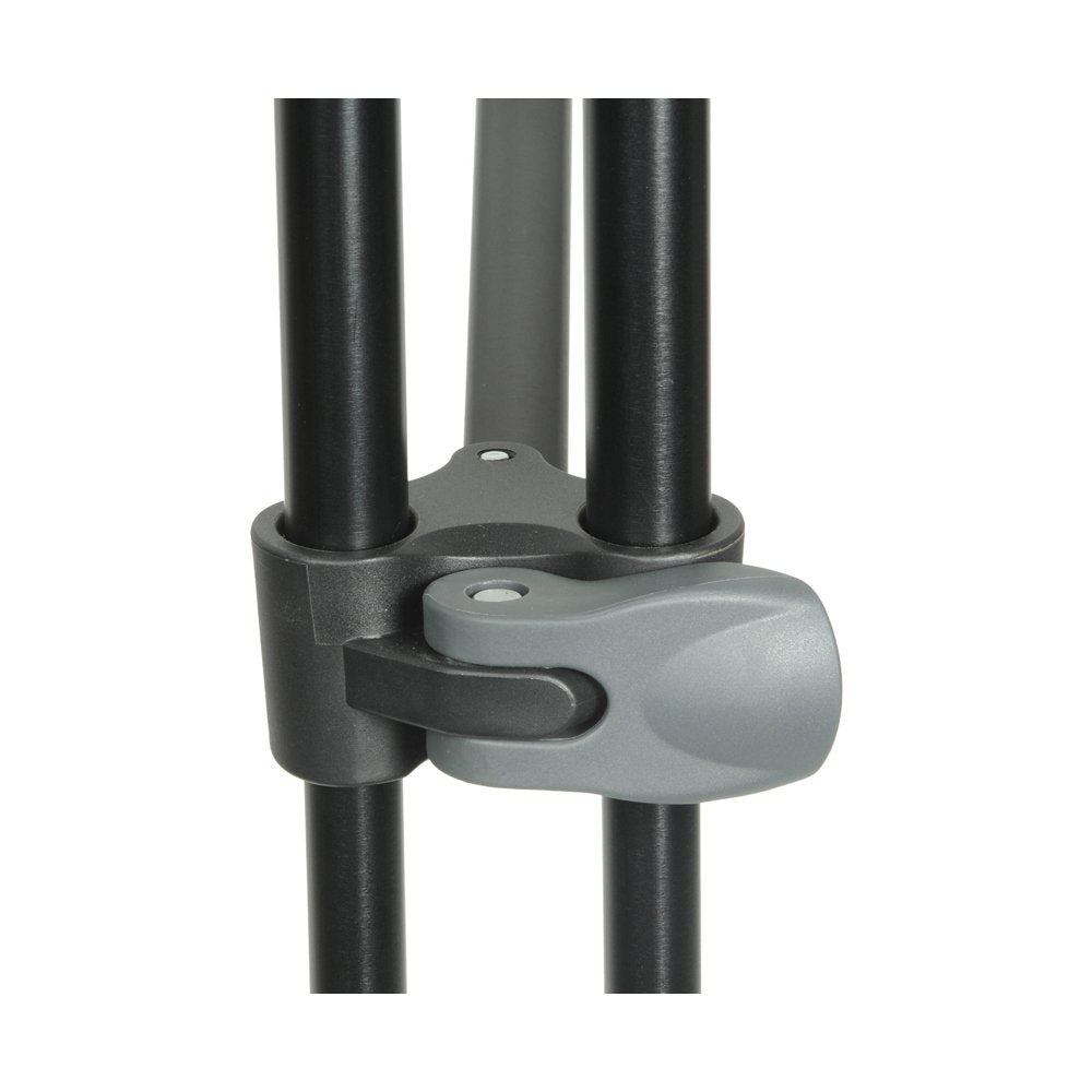 Manfrotto Mvk502Am 1 Professional Fluid Video System Aluminum Tripod With Telescop Twin Leg (Black)