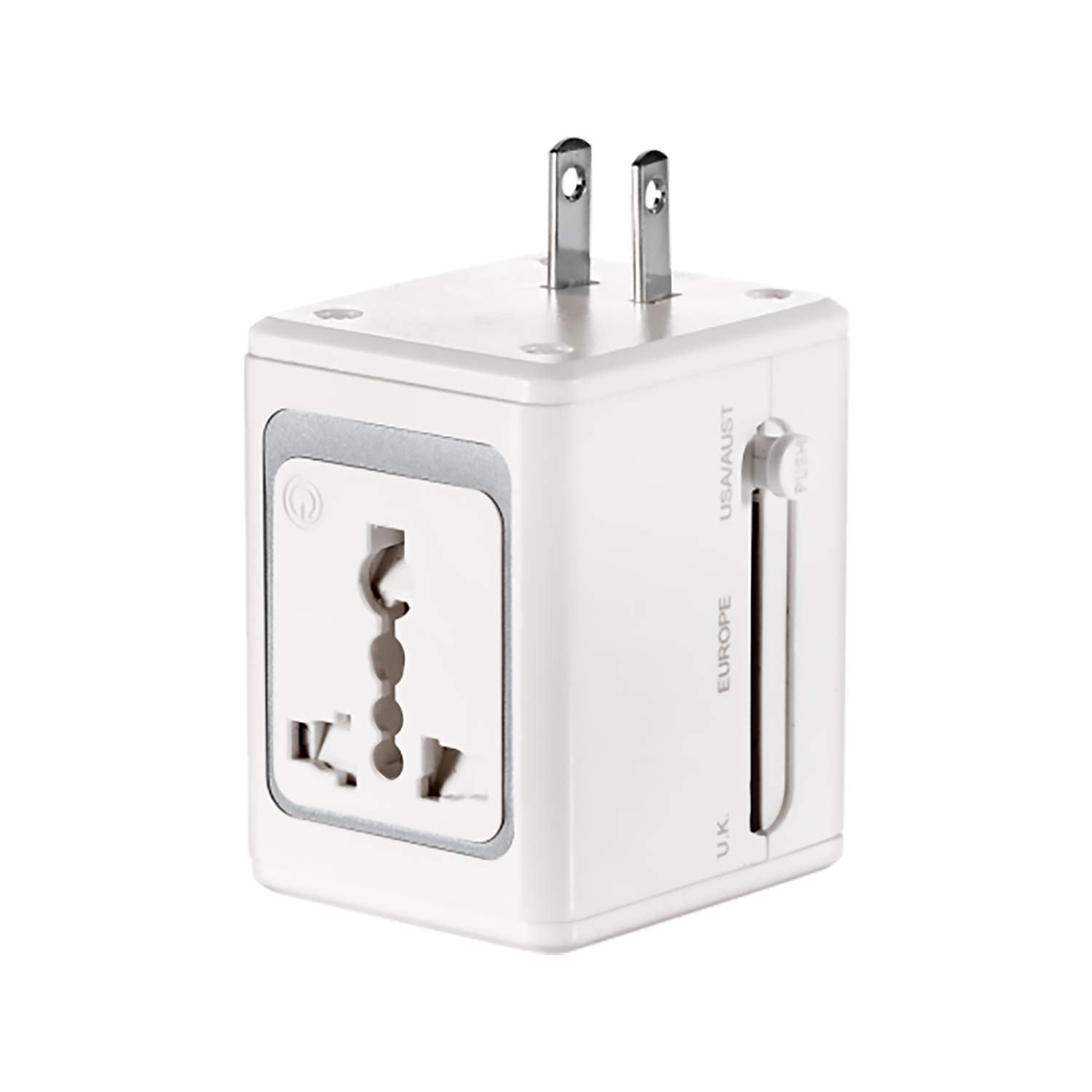 Lectronic Smart Ls1Adr All In One Adapter With Built In Usb Port   Retail Packaging   White