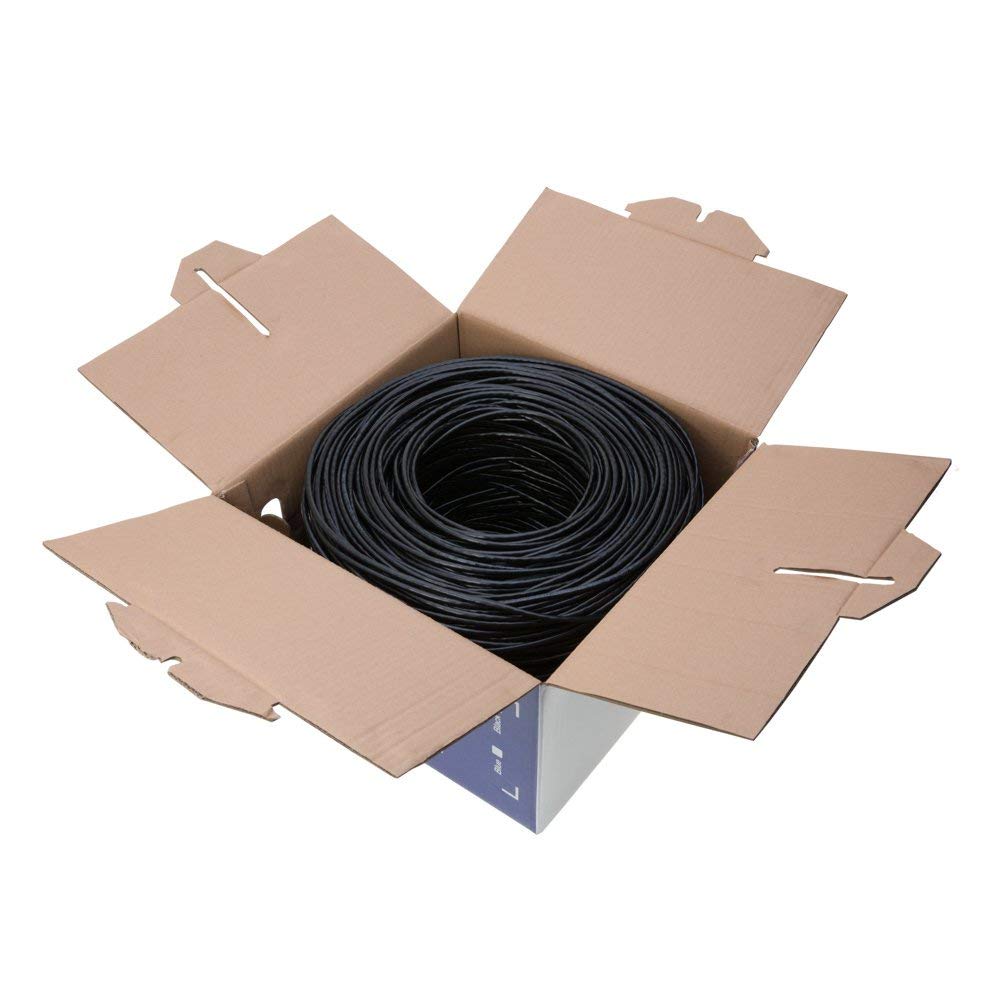 Cables Direct Online 1000Ft Direct Burial Cat5E Utp Outdoor 24 Awg Uv Resistant Cable Unshielded Copper Clad Aluminum Wire Solid