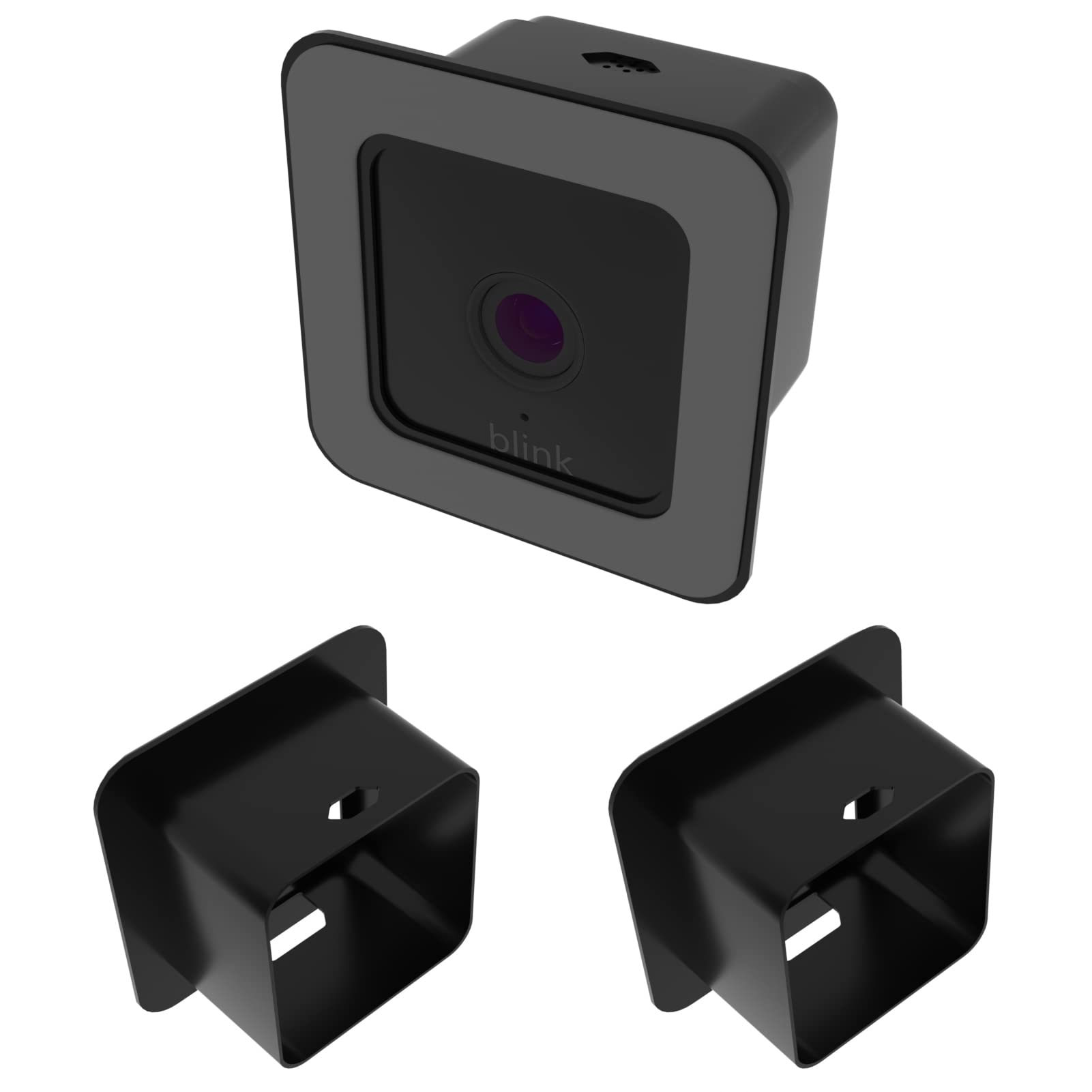Teccle Window Mount For Blink Mini, Through Window Use Blink Mini Camera, No Need To Run Wiring Outdoors (Black/Pack Of 2)