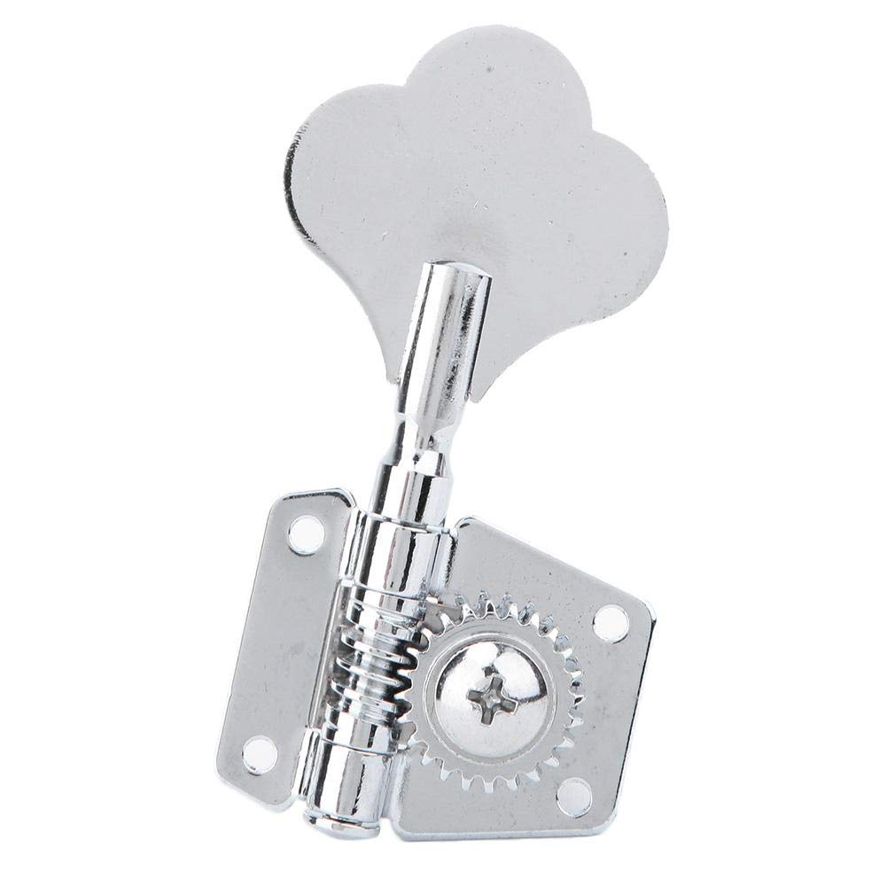 Vbestlife Electric Bass Machine Heads, Open Tuner Knobs String Tuning Key Pegs Tuners For Electric Bass(For Right Row)