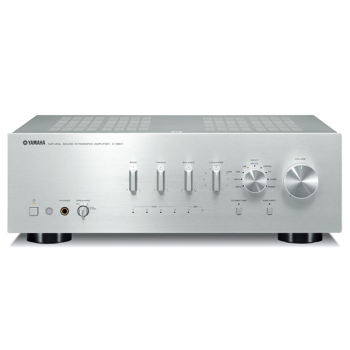 YAMAHA A-S801SL Natural Sound Integrated Stereo Amplifier (Silver)