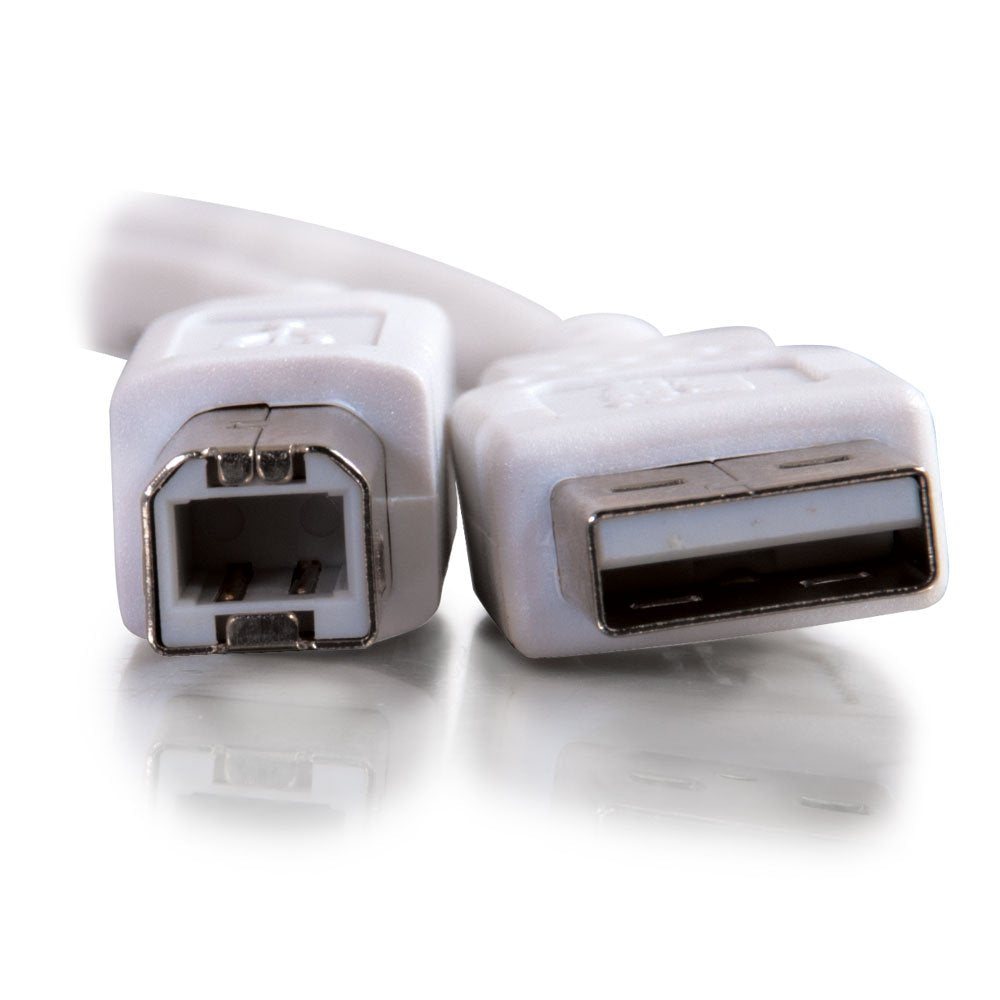 C2G Usb Cable, Usb 2.0 Cable, Usb A To B Cable, 3.28 Feet (1 Meter), White, Cables To Go 13171