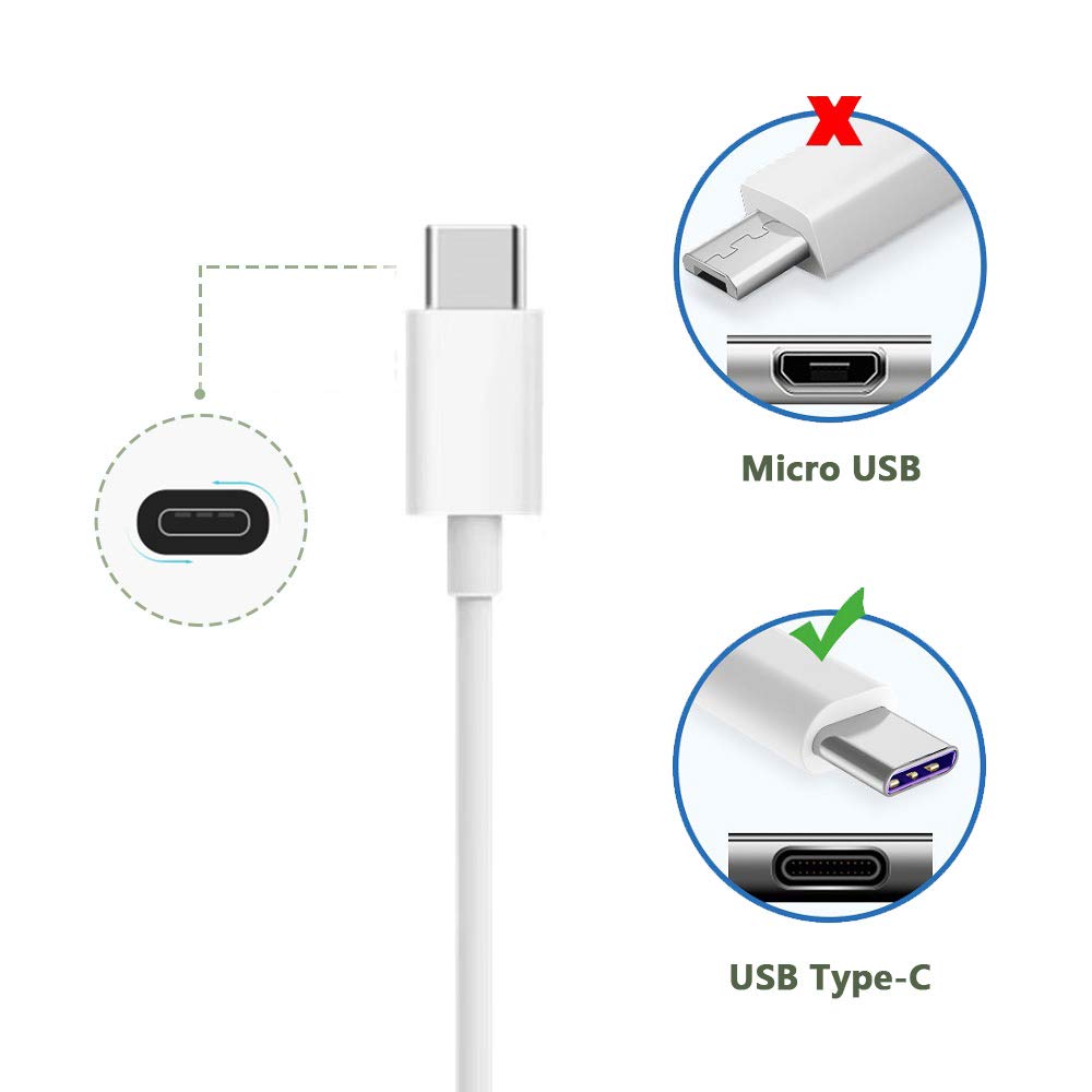 6Ft Usb C To Usb A Fast Charger Cable For Ipad Pro, Galaxy, Macbook Air, Nintendo Switch, Pixel, Lg, Sony, Oneplus