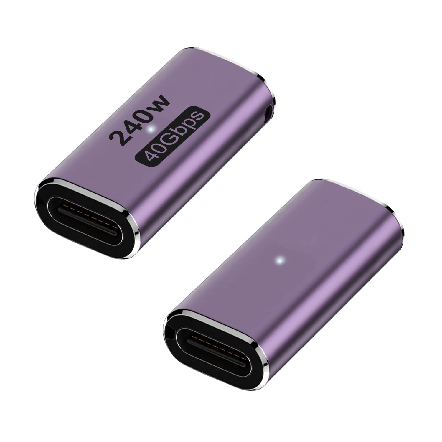 Areme 240W Usb C Adapter (2 Pack), Usb Type C Female To Female 40Gbps Coupler Connector For Thunderbolt, Switch, Macbook, Laptop