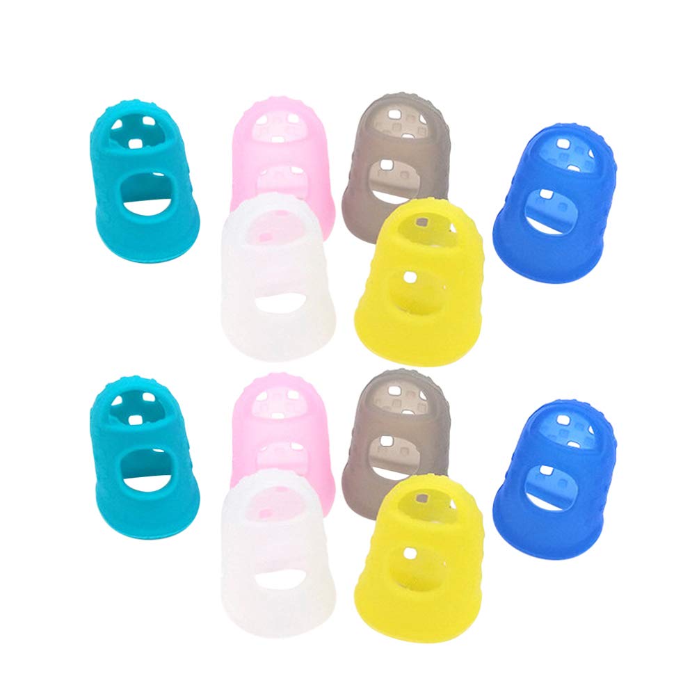 Guitar Accessories Kids Guitars Finger Thumb Picks Guitar Finger Protectors Silicone Finger Guards For Ukulele Electric Guitar S
