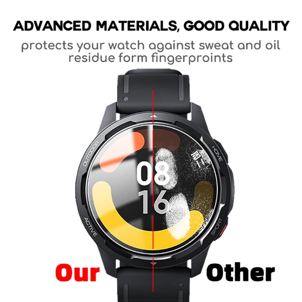 Raewstco Smart Watch Screen Protector For 1.08Inch Efolen Smart Watch Screen Protector Tempered Glass
