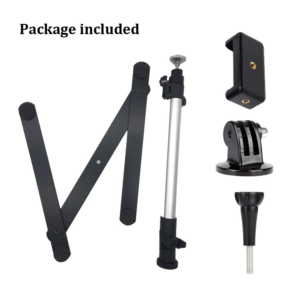 Photo Copy Pico Projector Stand Overhead Phone Mount Adjustable Tabletop Teaching Online Stand For Live Streaming Baking Craftin