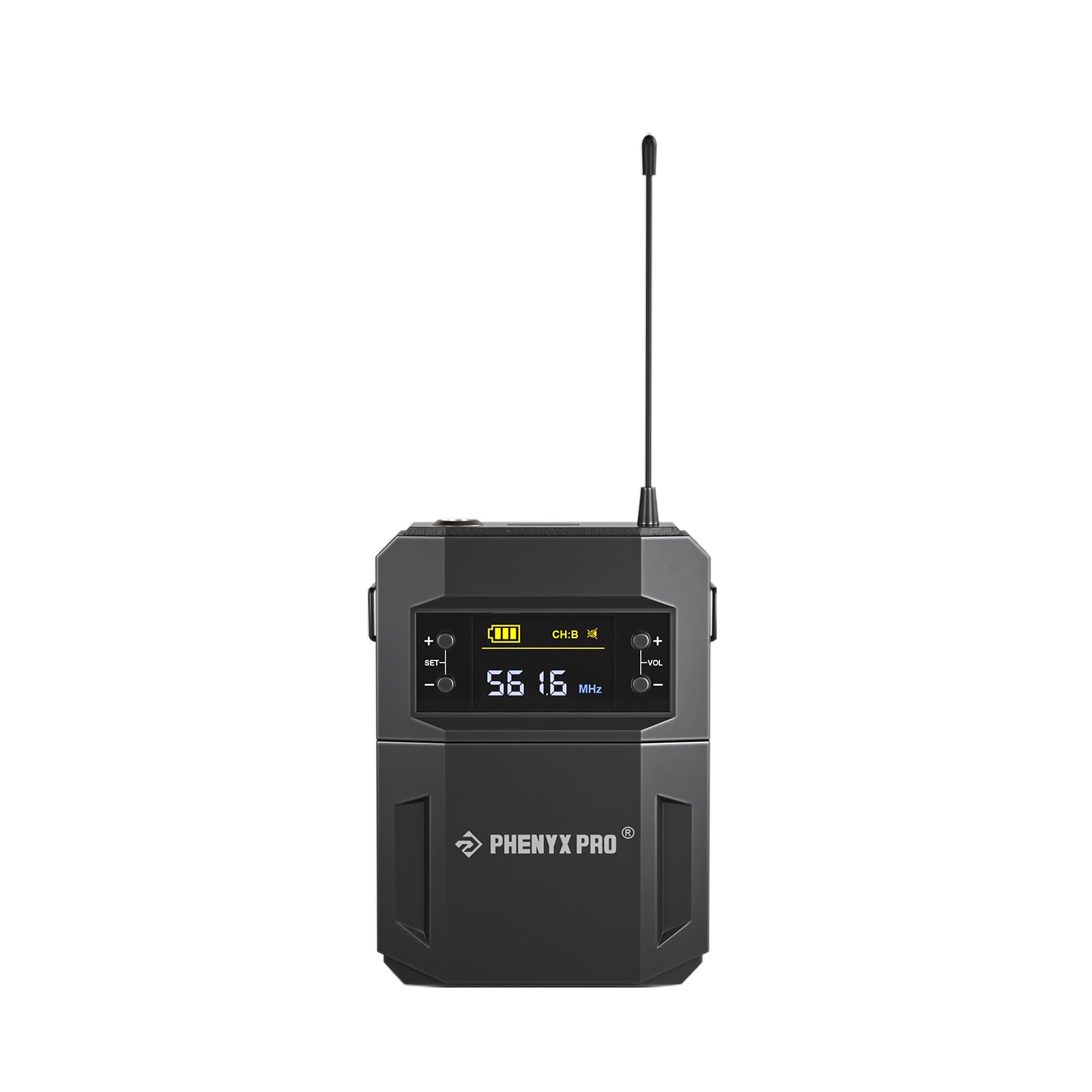 Phenyx Pro Ptu 52 Wireless Uhf Bodypack Transmitter With 3 Pin Xlr Jack & Selectable 30 Frequencies, Compatible With Ptu 52 Wire