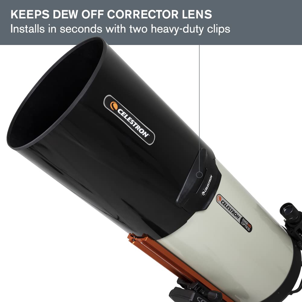 Celestron - Dew Shield With Cover Cap - Aluminum Dew Prevention - Fits 14    Schmidt Cassegrain, Edgehd, And Rasa Telescope