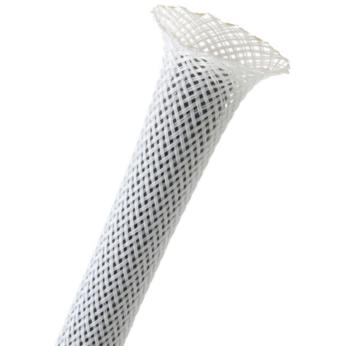 Techflex 1/8'' Expandable Sleeving 25 Ft. White