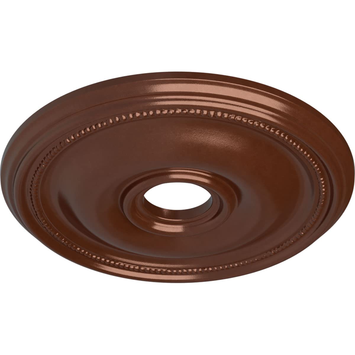Ekena Millwork Cm18Brcps Bradford Ceiling Medallion, 18 1/8''Od X 3 3/4''Id X 1 1/8''P, Hand Painted Copper Penny