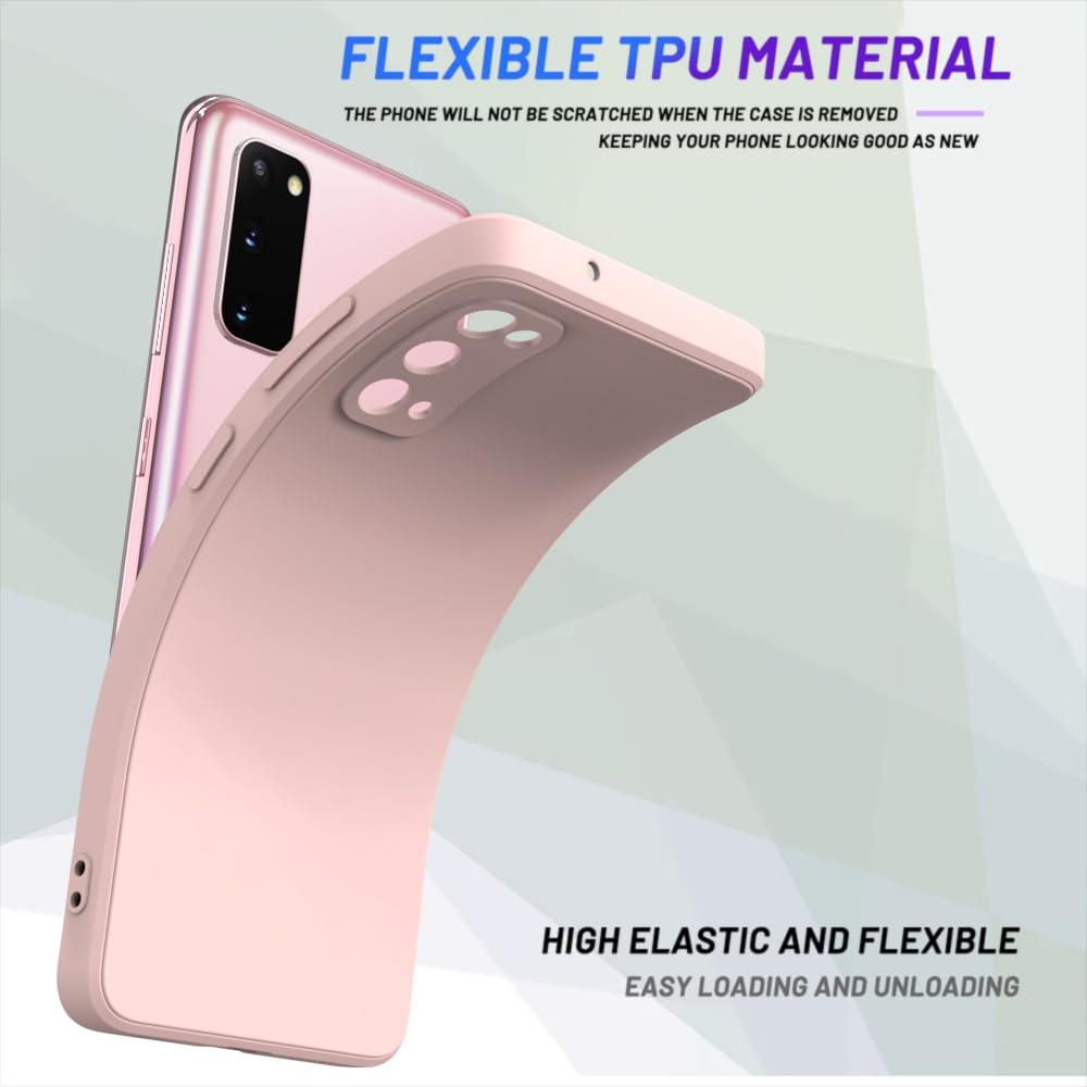 Wogroo For Samsung Galaxy S20 Case Pink, Scratch Resistant With Soft Touch, Slim Thin Phone Cover For Samsung Galaxy S20