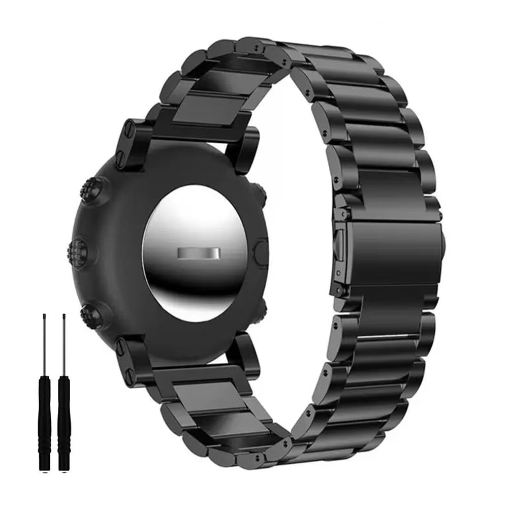 synsing Titanium Band Compatible for Suunto Core, Titanium Metal Strap Replacement Wristbands with Secure Buckle Compatible for 