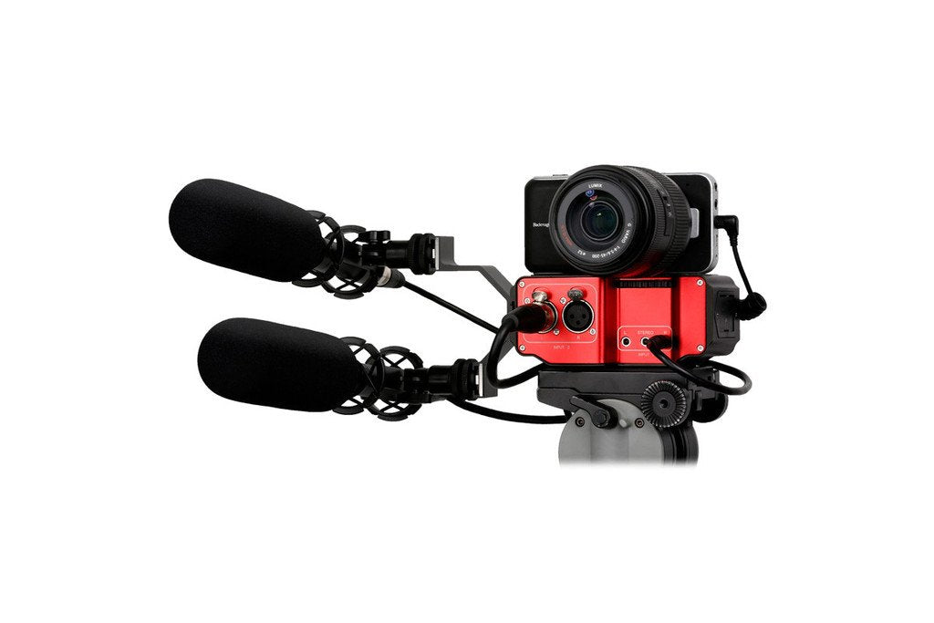 Saramonic Sr-Pax2 Audio Adapter For Mirrorless, Dslr & Black Magic Pocket Cameras (Red/Black)