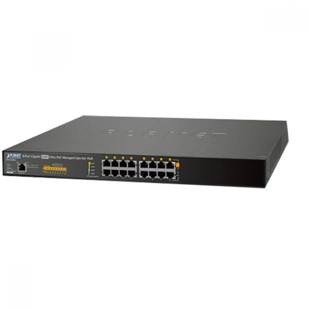 Planet Technology Usa Upoe 800G 8 Port Gigabit 60W Ultra Poe Managed Injector Hub (400W)