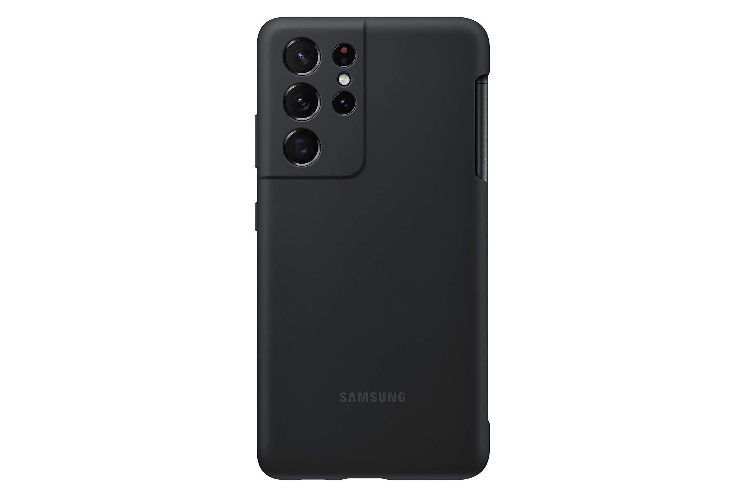 Samsung Galaxy S21 Ultra Silicone Case With S Pen Bundle   Black (Us Version)